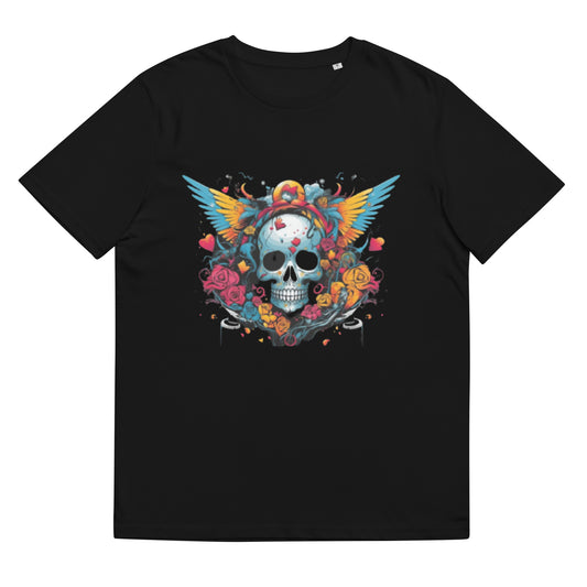Retro Rebel Wings & Bloom Unisex T-Shirt