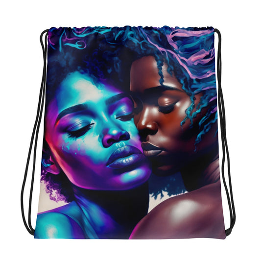 african-american-lesbian-couple-embrace-draw-string-bag