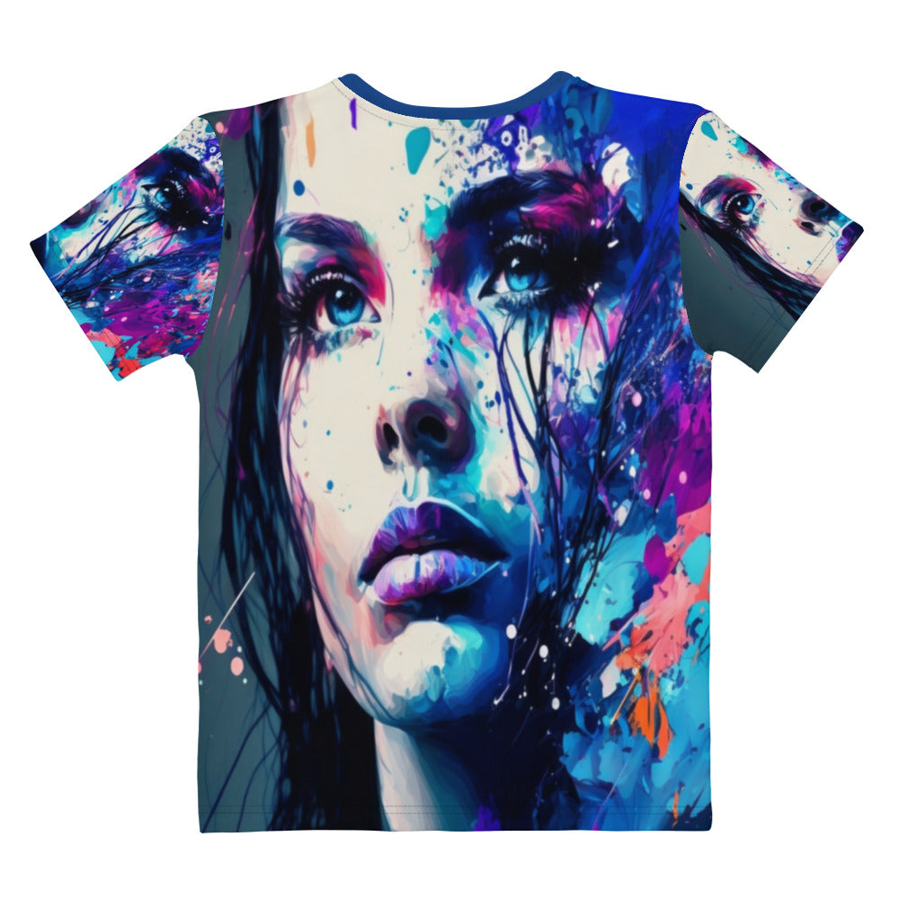 blue-eyed-beauty-womans-t-shirt