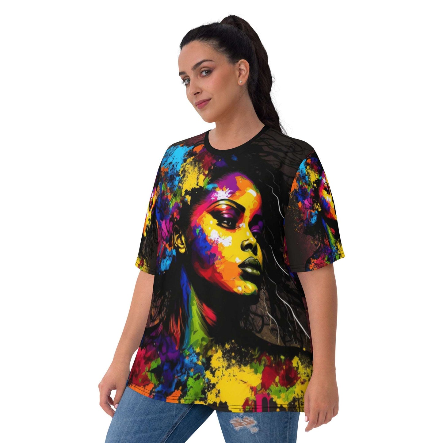 model-wearing-an-African-American-woman-Regal-Beauty-T-shirt