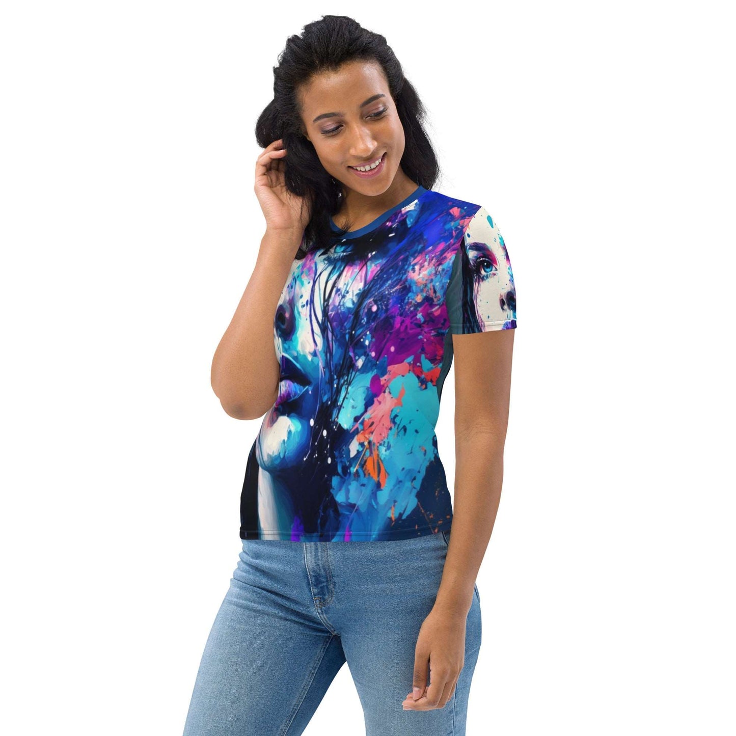 blue-eyed-beauty-womans-t-shirt