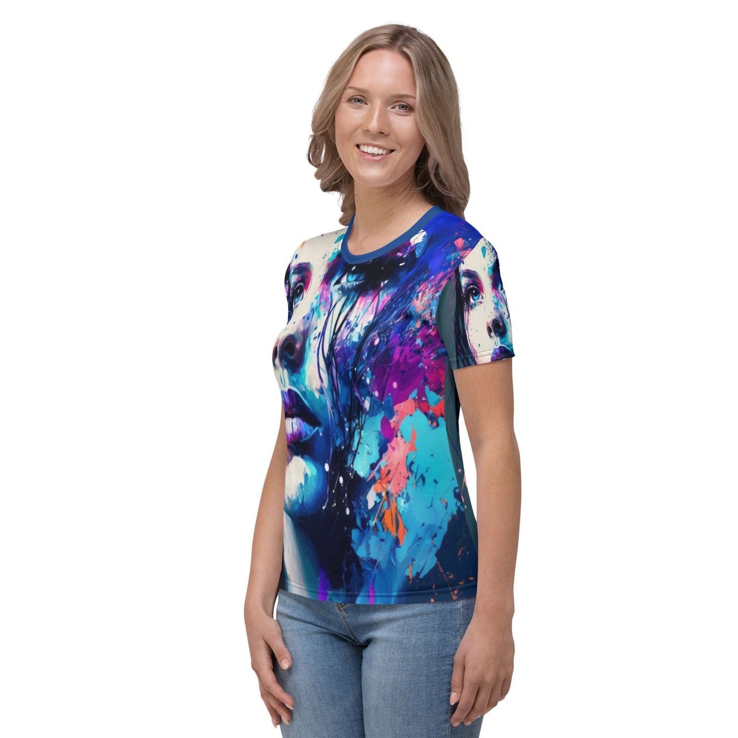 blue-eyed-beauty-womans-t-shirt