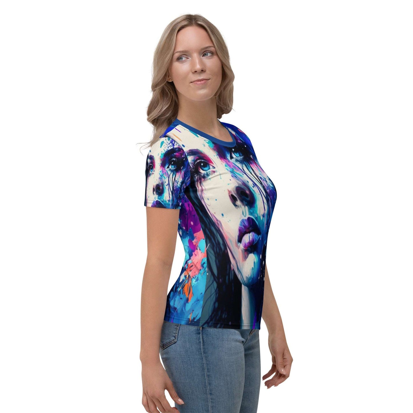 blue-eyed-beauty-womans-t-shirt