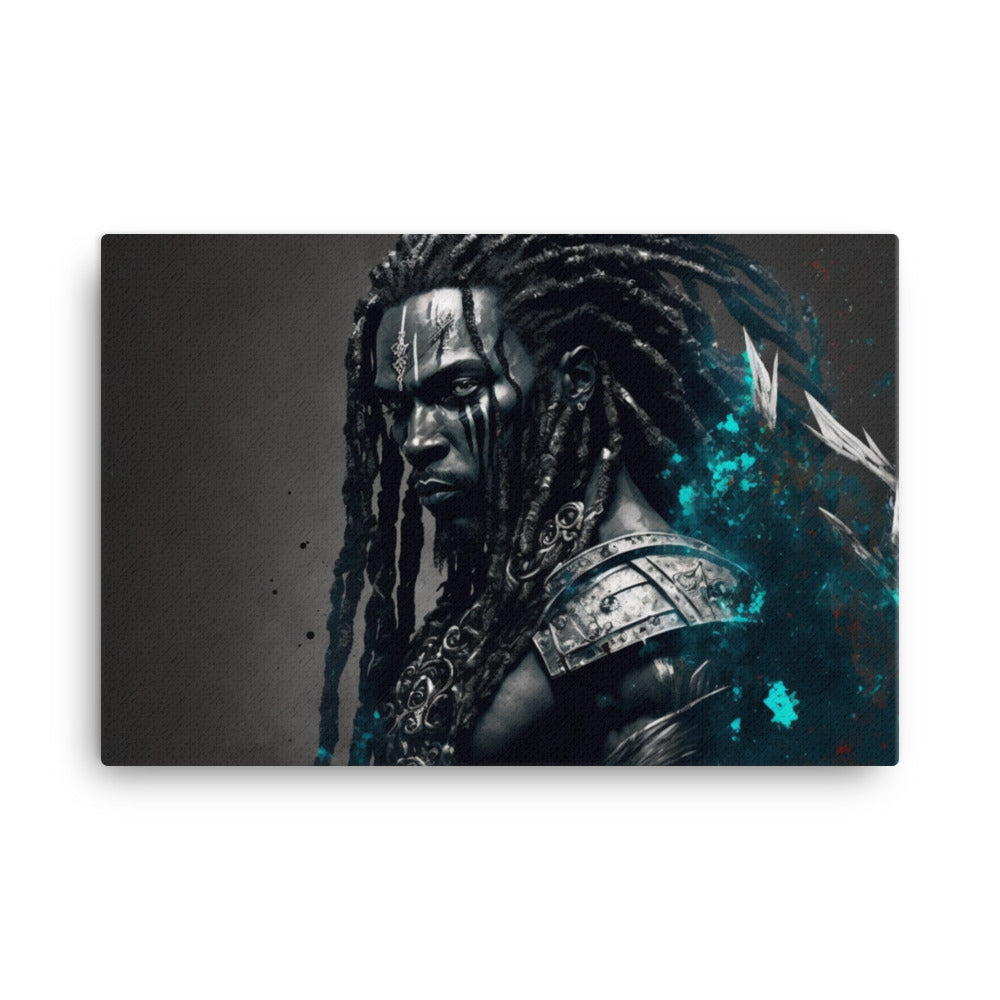 African-Warrior-They-Call-Me-Cane-Canvas-Print