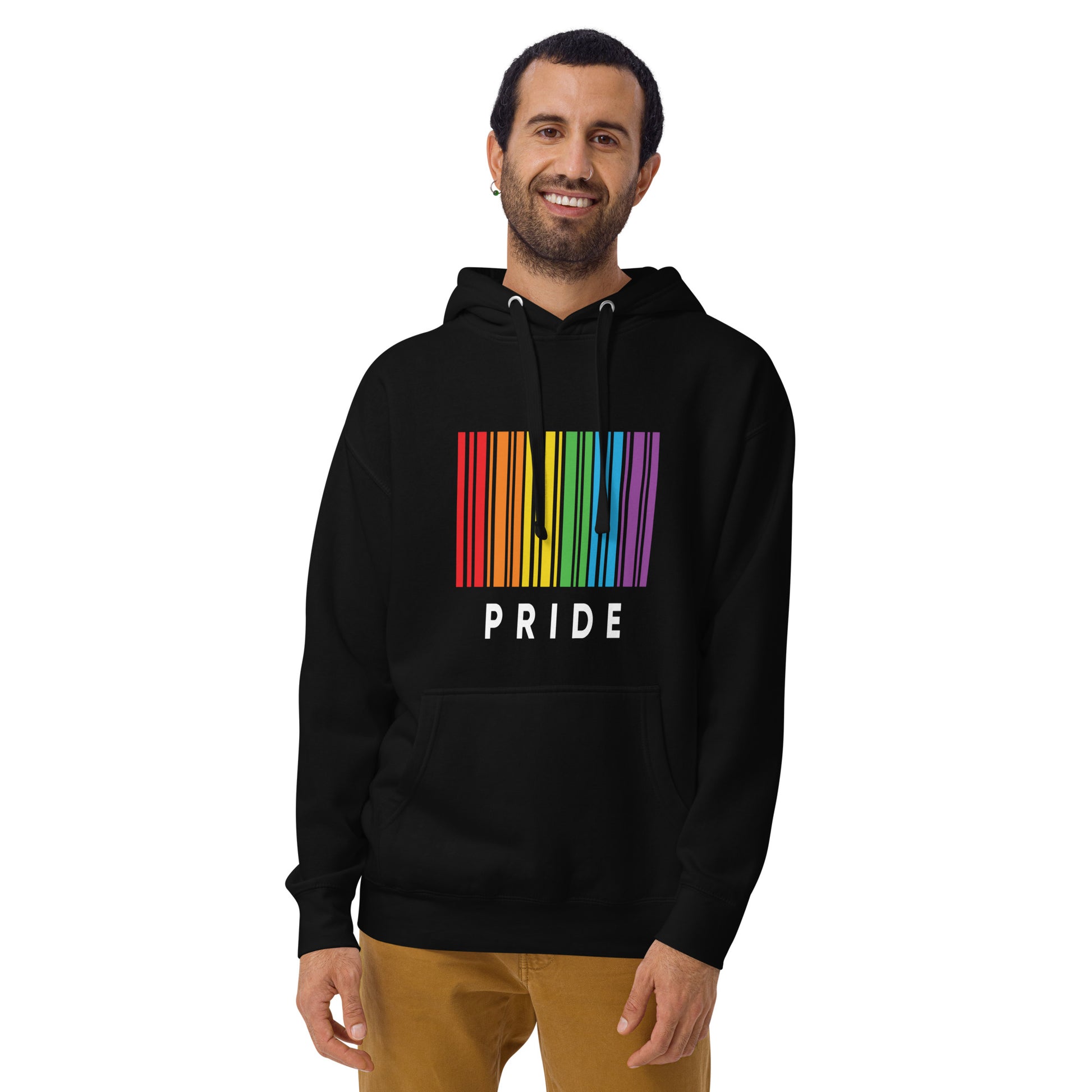 Gay-Pride-Bar-Code-Unisex-Hoodie