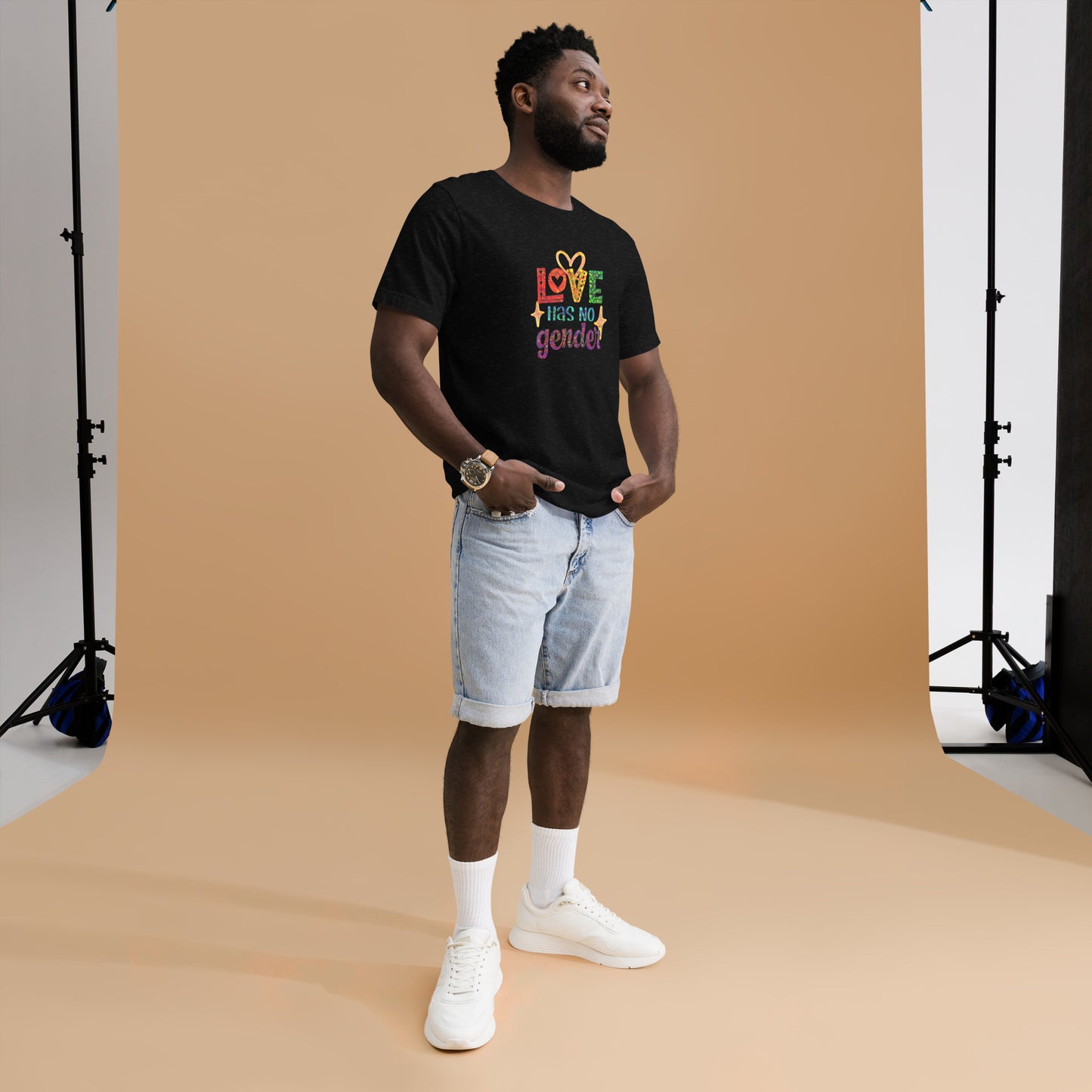 t-shirt love has no gender slogan
