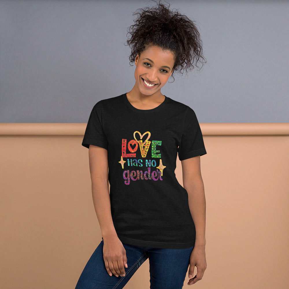 t-shirt slogan love has no gender