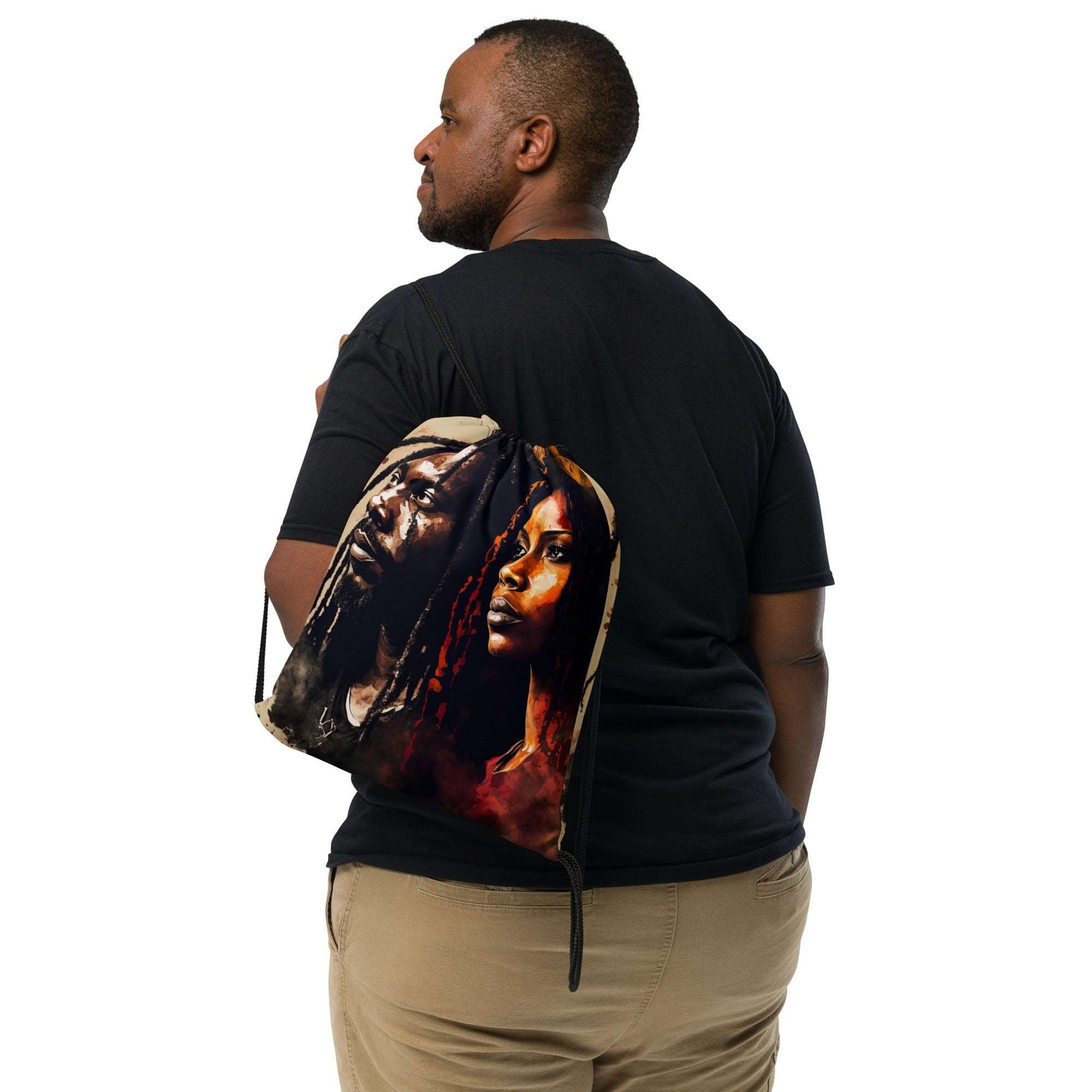 african-american-couple-with-dreads-love-and unity-drawstring-bag