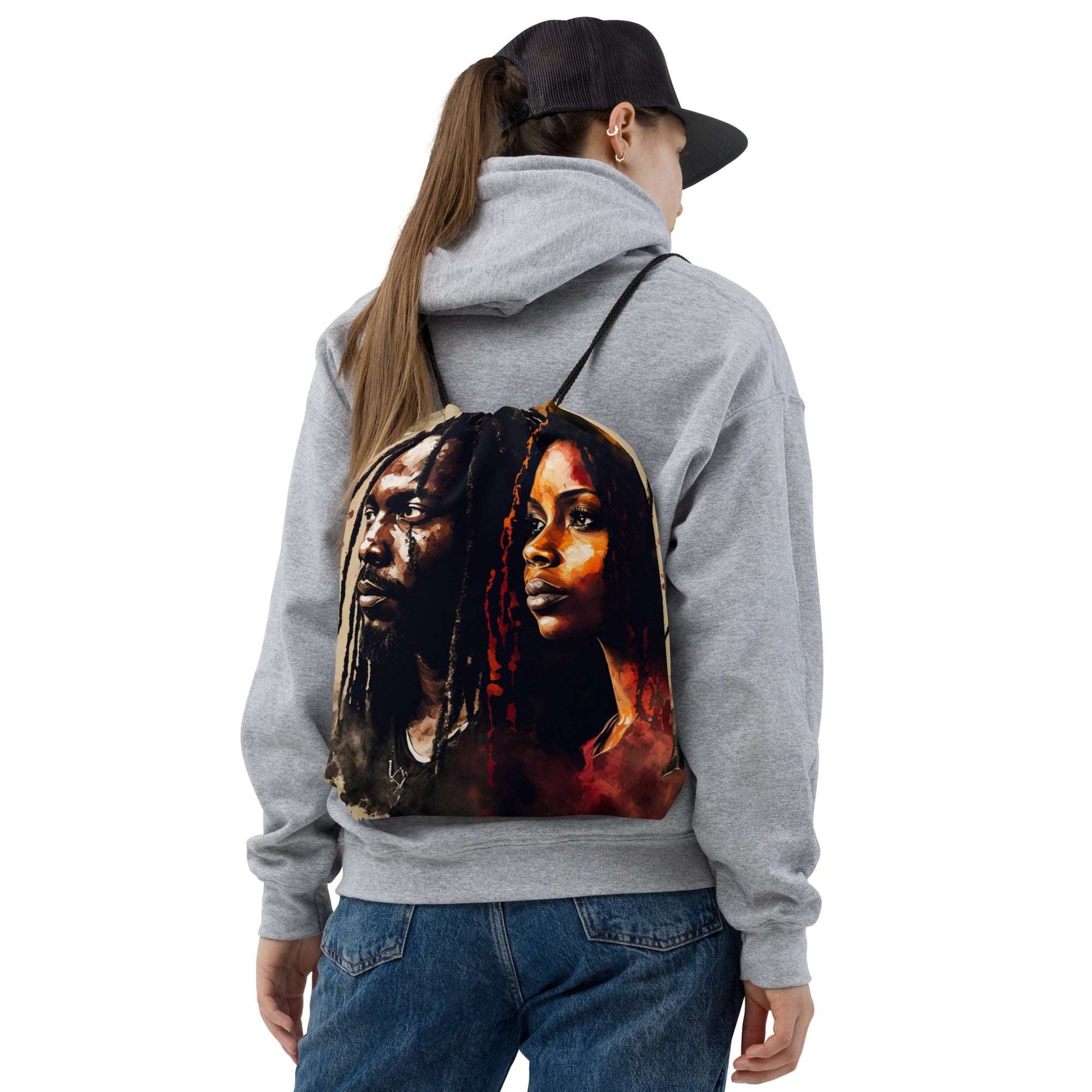 african-american-couple-with-dreads-love-and unity-drawstring-bag