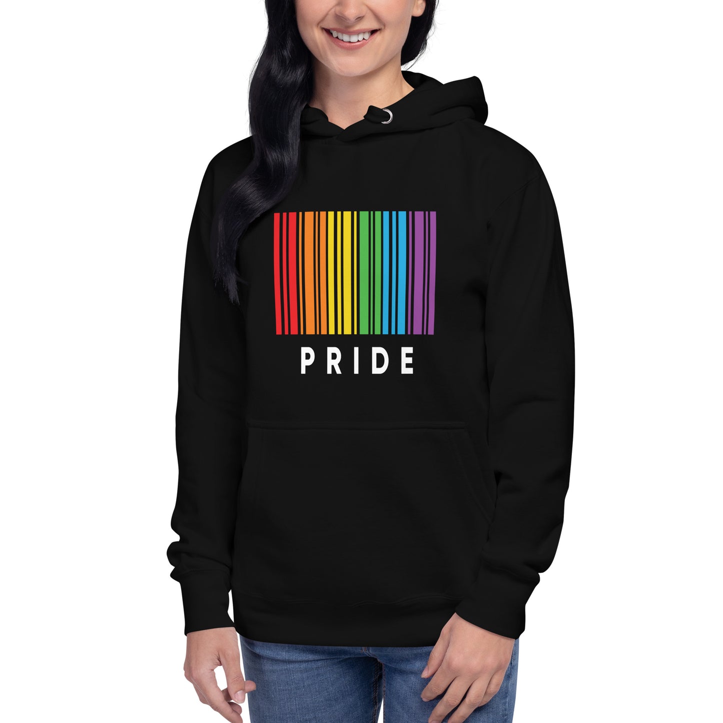 Gay-Pride-Bar-Code-Unisex-Hoodie